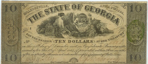 Georgia 10 dollar